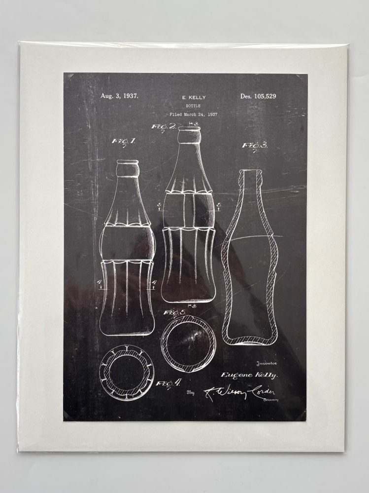 Coca-Cola / Bottle US Patent / Art Print Image