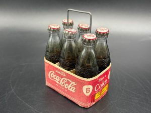 Coca-Cola / Mini Bottles / 6 Pack Paper Carrier / Bill