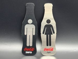 Coca-Cola / Zero & Light / Restroom Door Signs Image