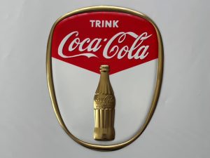 Coca-Cola / Trink Coca-Cola / Embossed Metal Sign Image