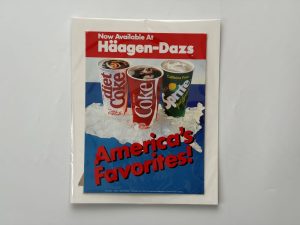Coca-Cola / Häagen-Dazs / Cardboard Counter Display Image