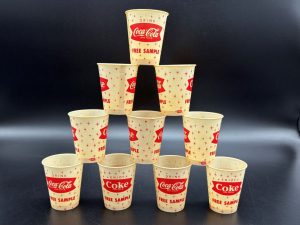 Coca-Cola / Wax Paper Cups / Enjoy Coke / Free Sample Image