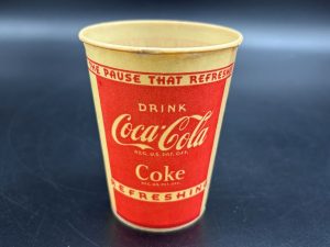 Coca-Cola / Wax Paper Cup / Refreshing And Delicious Image