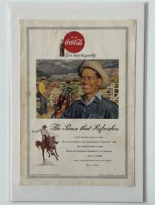 Coca-Cola / The Pause That Refreshes / Cowboy / Magazine Ad / NGM Image