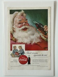 Coca-Cola / Santa...Almost Everyone / Magazine Ad / NGM Image