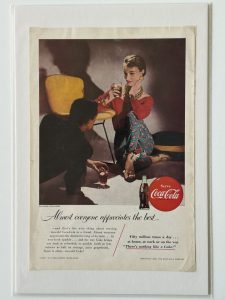 Coca-Cola / Almost Everyone / Yellow Chair / Magazine Ad / NGM Image