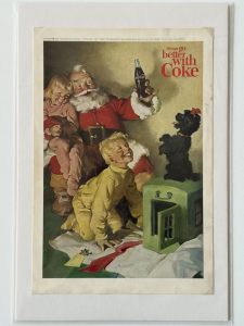 Coca-Cola / Santa...Children And Dog / Magazine Ad / NGM Image