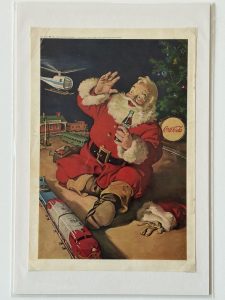 Coca-Cola / Santa...Train And Helicopter / Magazine Ad / NGM Image