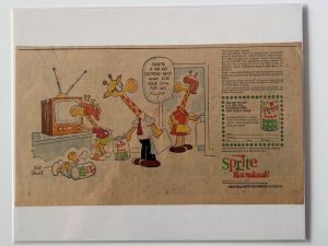 Sprite / Mort Walker / Giraffe Family Comic / #3 / Newspaper Ad Image