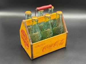 Coca-Cola / Wood Bottle Carrier / Drink Coca-Cola Image