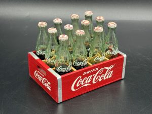 Coca-Cola / 12 Mini Bottles in Wooden Crate Image