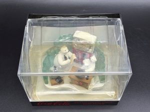 Coca-Cola / Brand Collectible Mini-Clock / Polar Bears And Seal In Office Image