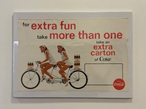 Coca-Cola / Tandem Bicycle / Paper Ad Image
